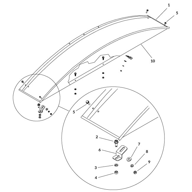 Aluminum Top Mount End Caps