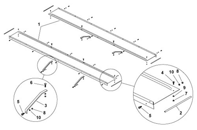 Galvanized Steel Flat End Caps