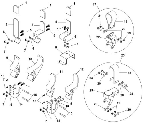 Offset Tarp Stop w/Mounting Hardware Offset Tarp Stop w/Mounting Hardware