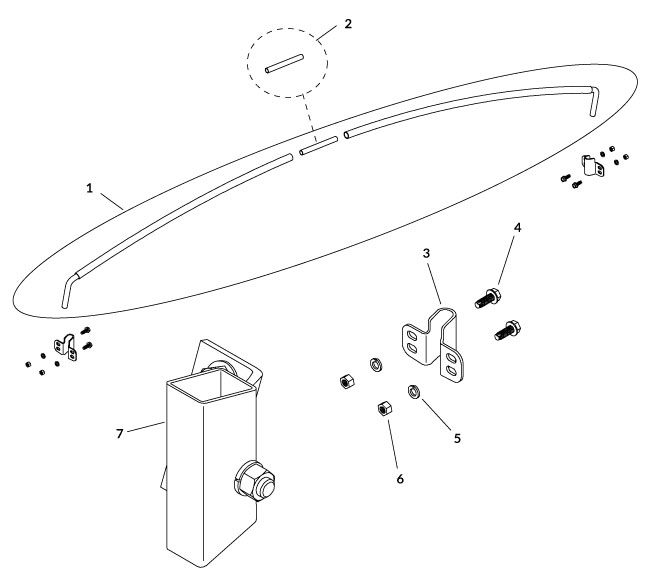 Galvanized X-Wide Bow Kit- 12" Rise - 103" to 168"-0 Galvanized X-Wide Bow Kit- 12" Rise - 103" to 168"-0