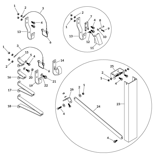 Offset Crank Retainer Hardware Kit-0 Offset Crank Retainer Hardware Kit-0
