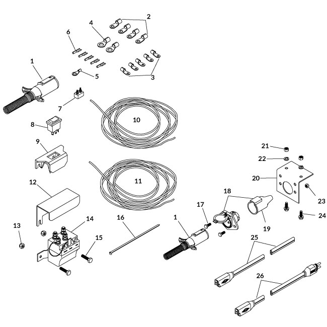 Push-On Terminal - 14 Ga. x 1/4" - Switch/Solenoid-13144 Push-On Terminal - 14 Ga. x 1/4" - Switch/Solenoid-13144